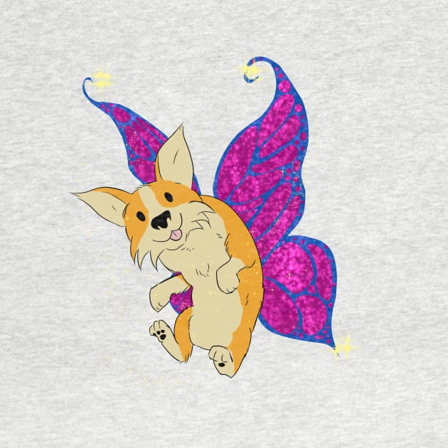 Corgifly Fly By by Dave